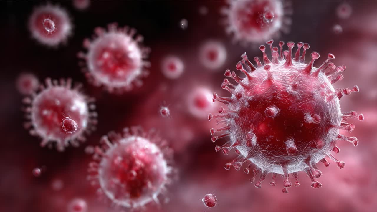 Microscopic Visualization of Viruses: A Detailed View of Viral Structures and Their Interaction within a Cellular Environment Captured in High Resolution