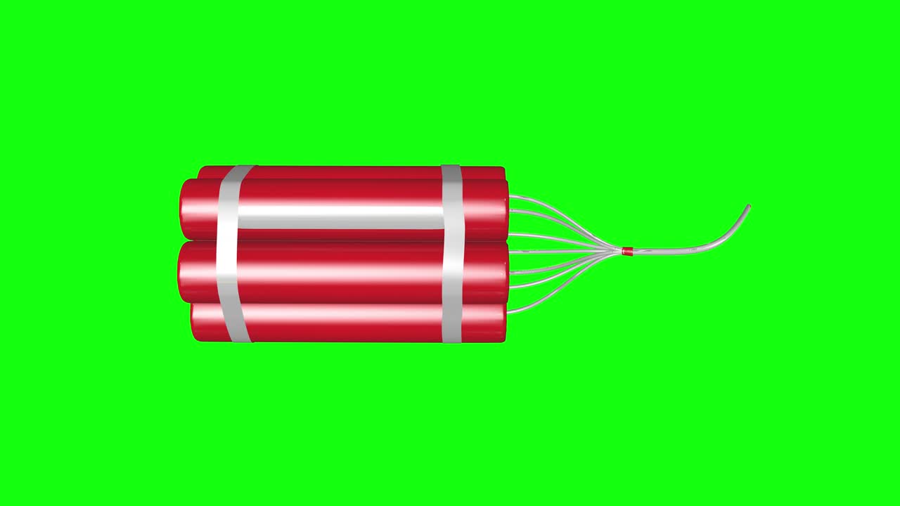 8 animations red dynamite tnt bomb