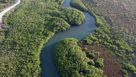 Una-Vista-Panorámica-Y-Relajante-De-La-Masacre-De-Río-En-República-Dominicana:-Drones-Volando-Hacia-Adelante