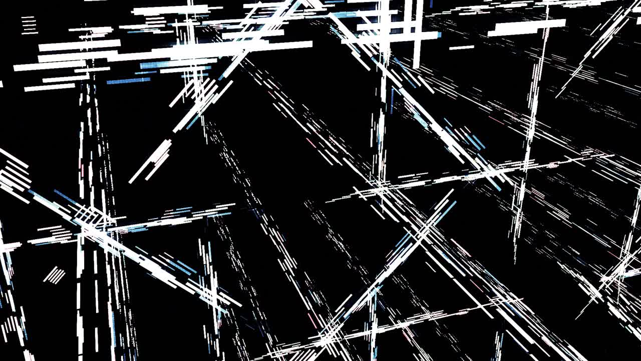 선과 기하학적 모양을 가진 추상적인 디지털 예술