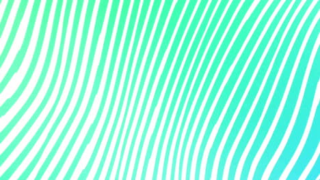 animación de formas blancas que se mueven sobre un fondo verde