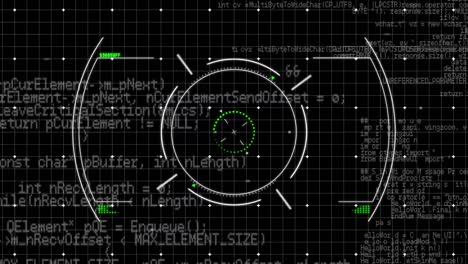 Animation-Des-Scope-Scannens-Und-Der-Datenverarbeitung-über-Einem-Raster