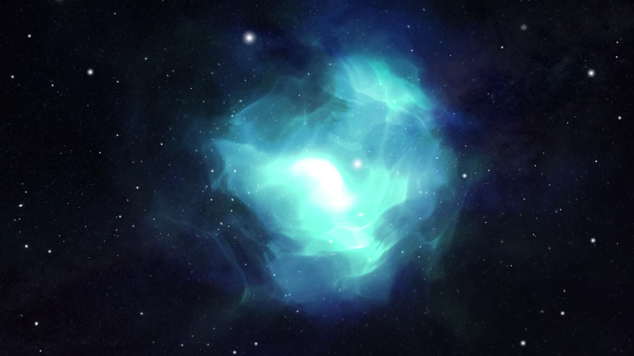 nubes nebulosas moviéndose en el universo