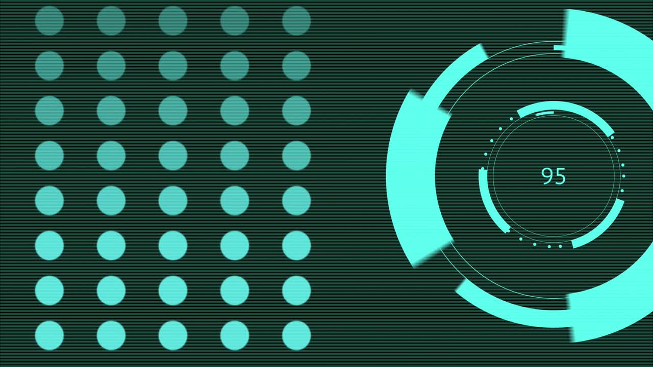 mecanismo de giro y puntos parpadeantes en el fondo despojado.