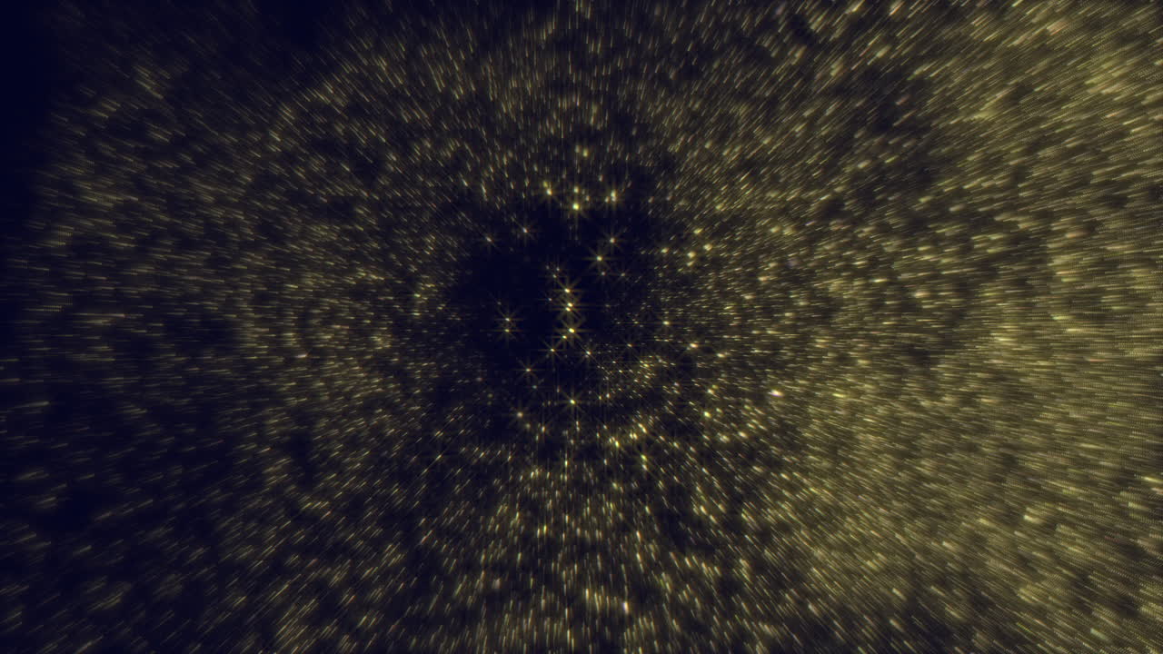 A vibrant gold star on a dark black backdrop shines brilliantly, captivating attention with its striking contrast and mysterious allure in this close-up shot