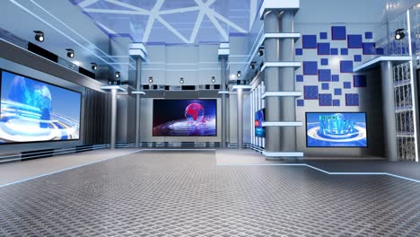 3d virtual tv studio news