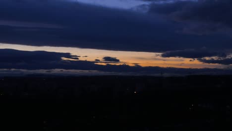 time lapse with clouds on the night sky