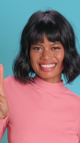 confident smile shared across cultures with a vibrant background