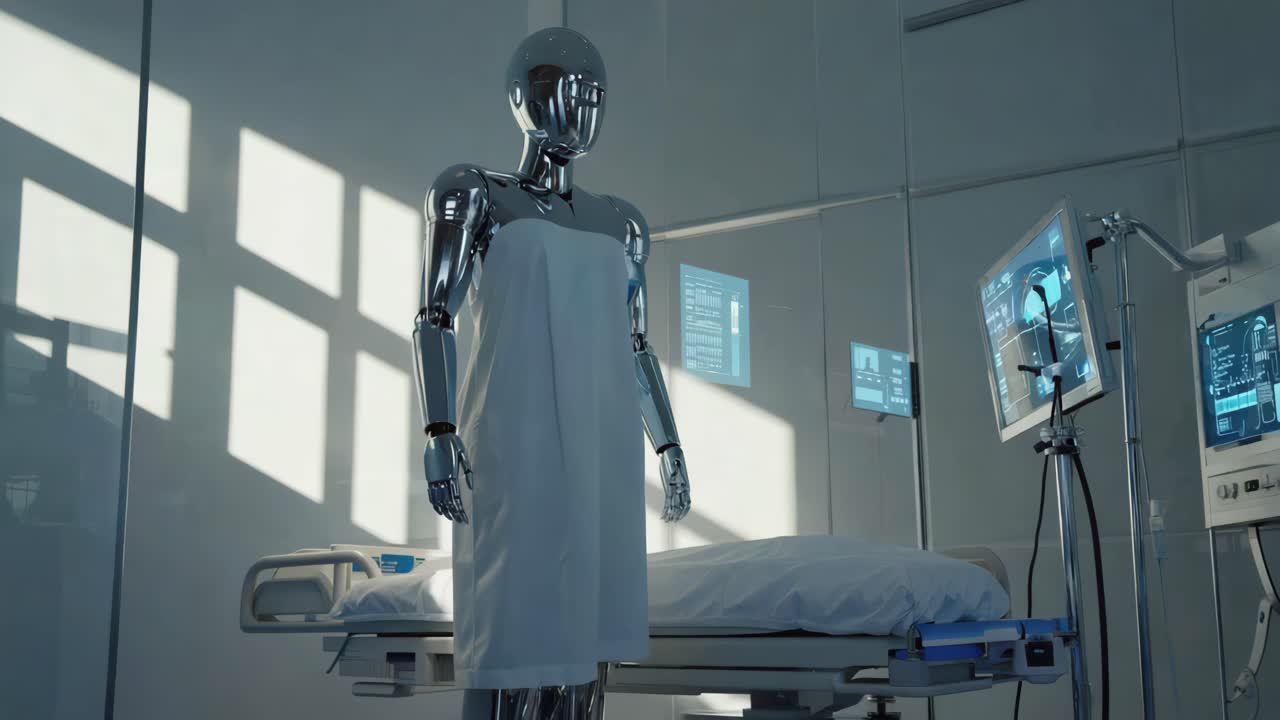 Robot in a hospital room