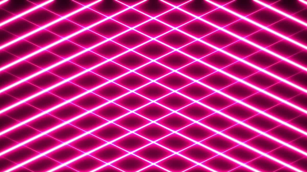 animación del texto de venta flash sobre líneas rojas de neón