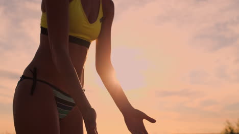 close-up of volleyball players hands clapping and clapping. the joy of victory. volleyball players celebrate a goal.
