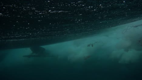 underwater shot 4k ocean waves breaking reef pointbreak surf