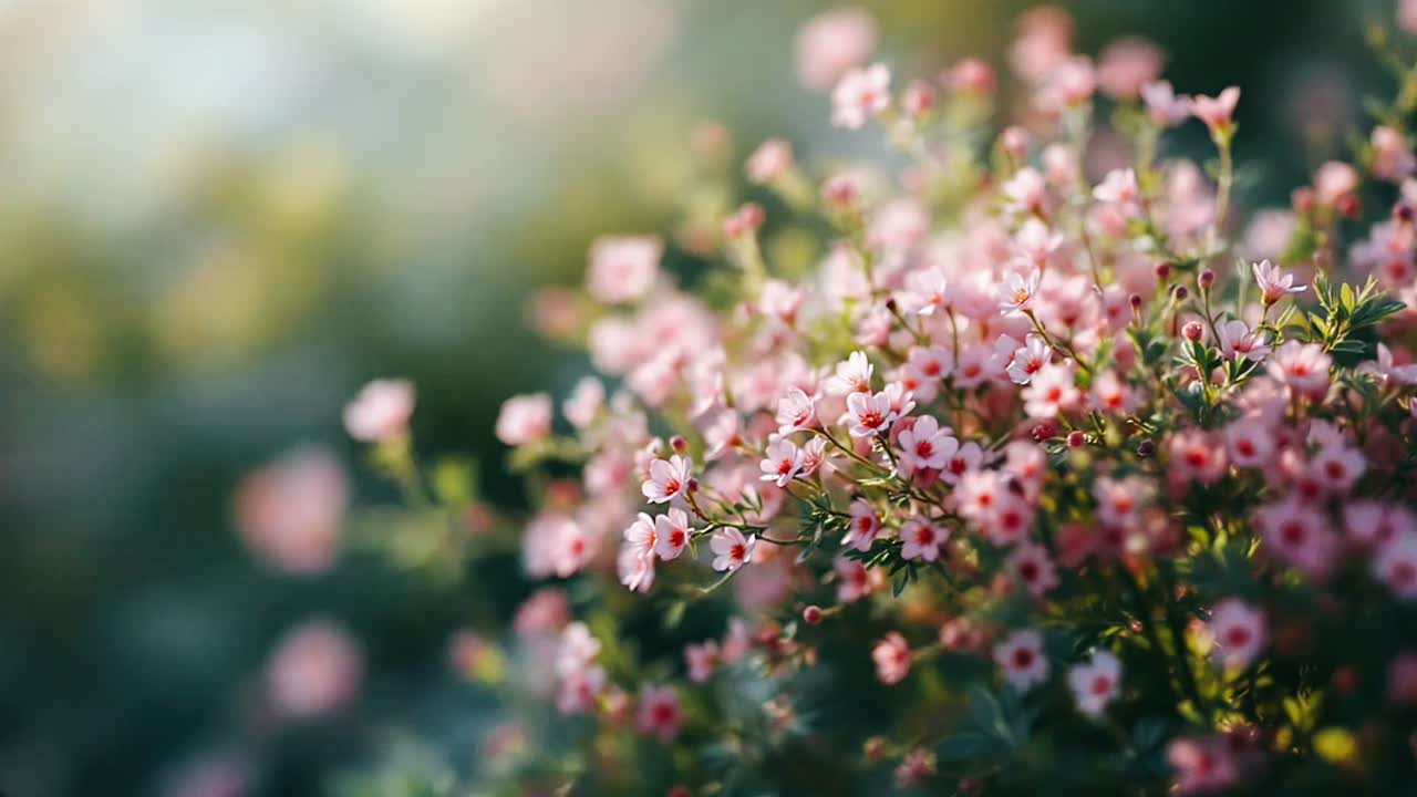 분홍색 꽃의 클로즈업