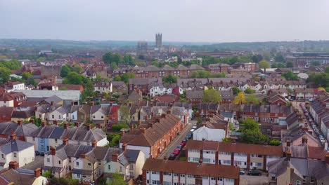 nice aerial over the city of canterbury and cathedral kent united kingdom england 2