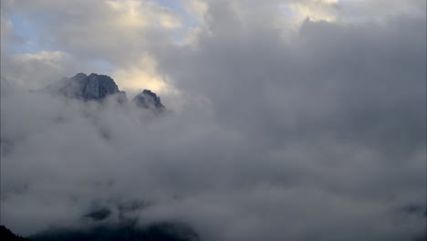 time lapse of the beautiful village of gozd martuljek in the northern part of slovenia near kranjska gora