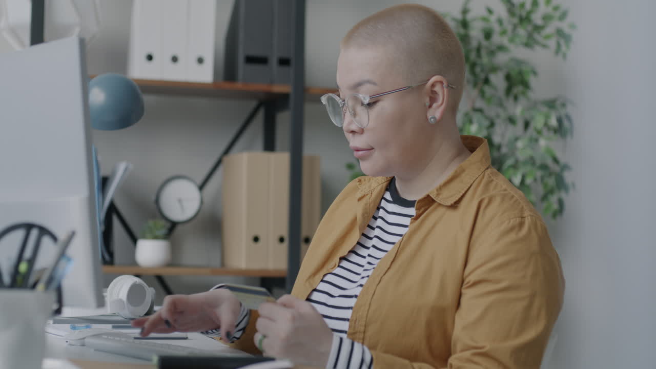 Woman Making Online Payment