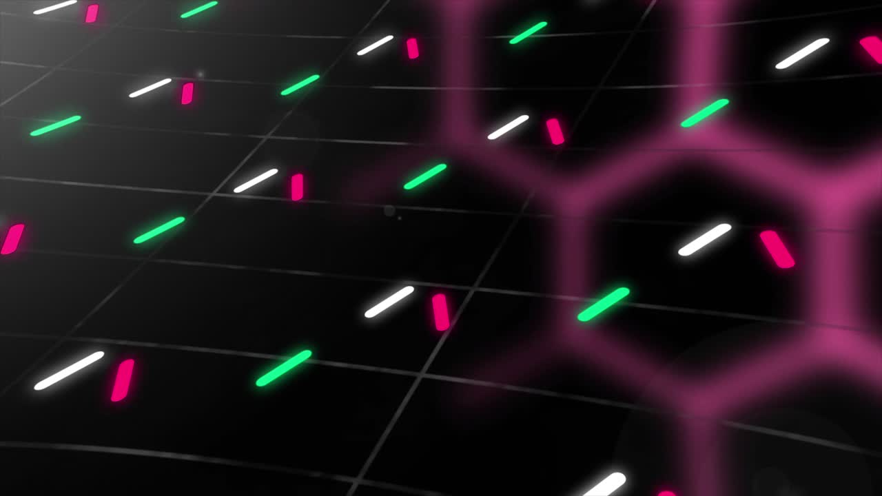 Abstrakt Neon Geometrisk Baggrund