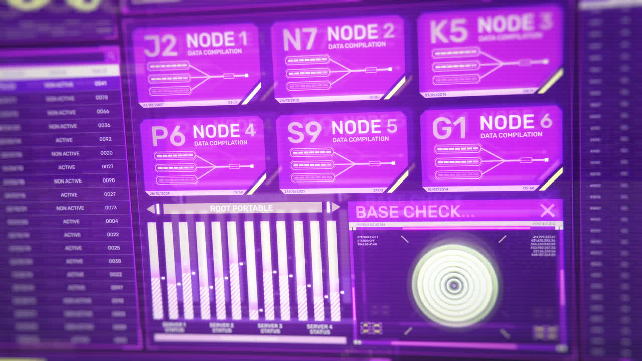 Futuristic Data Analysis Interface