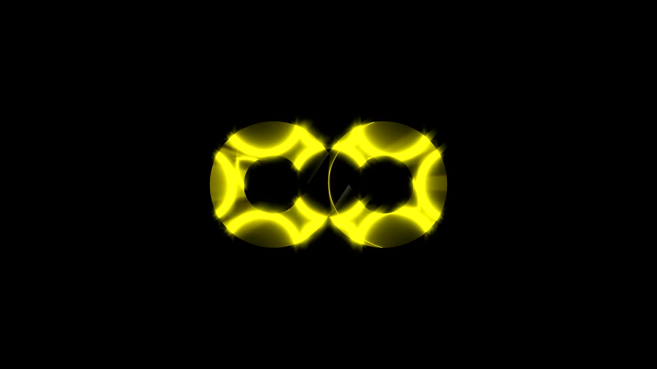 fondo abstracto con el signo infinito dorado