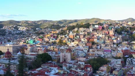 aerial: guanajuato city, mexico