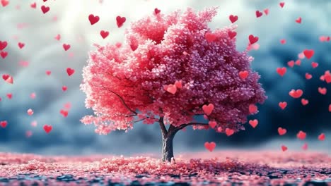 Pink Heart Tree