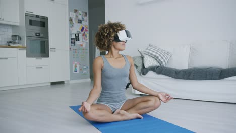 Content-woman-meditating-in-VR-glasses