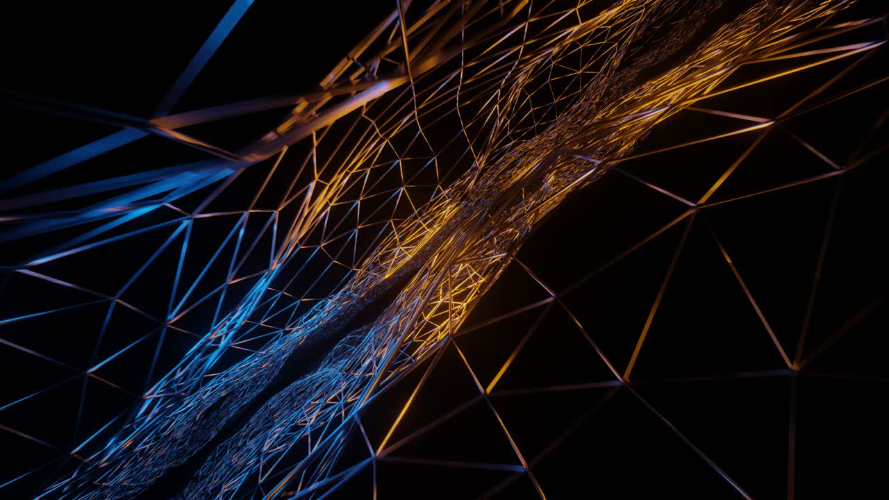 loop animation of triangular grid.