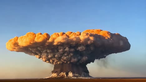 massive cloud formation resembling a bomb explosion