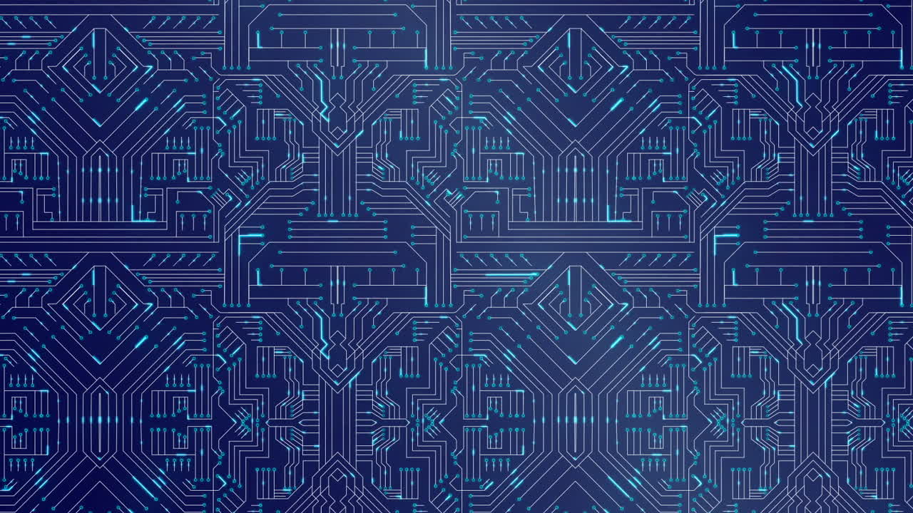 placa de circuito azul