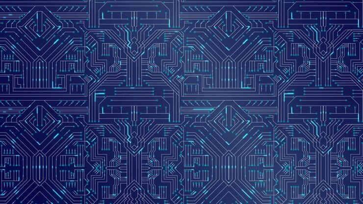 Blue circuit board
