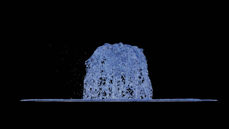 water splash simulation