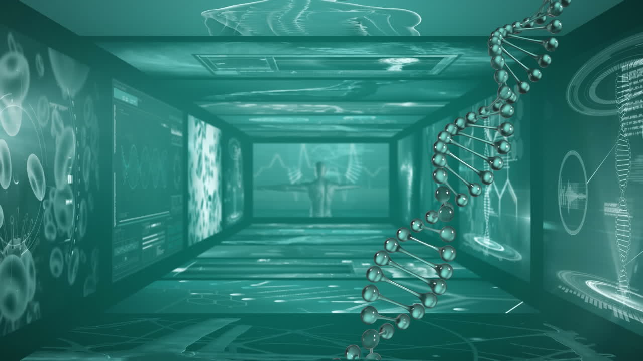 dna 구조가 의료 데이터 처리에 반대하고 있습니다.