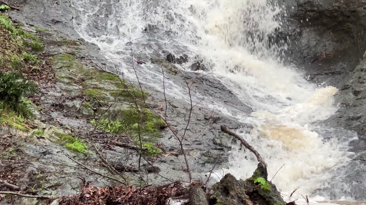 Beautiful adventure hiking to kherson in Ukraine Nova Kakhovka dam collapse Russian cliff jumping travel to explore destination in forest waterfall outdoor activity canyon flood scary scene cinematic