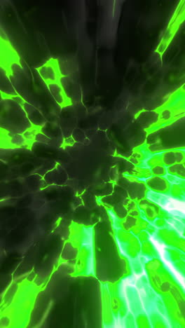 abstract green energy burst