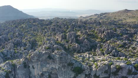 rocky mountain landscape aerial view