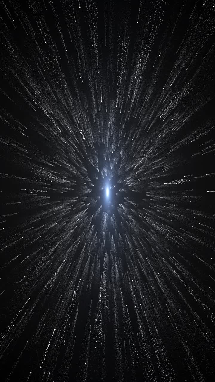 Lyspartikler eller rumrejse hyperspace zoom abstrakte stjerner i bevægelse lysets hastighed eksponeringstid
