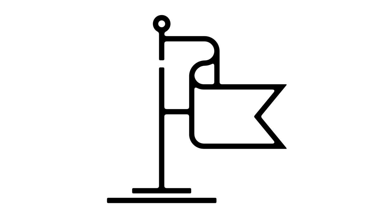 National Flag Line Motion Graphic