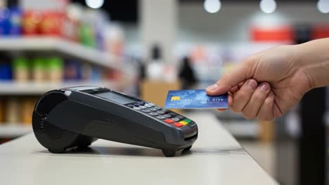 paying with credit card at point of sale