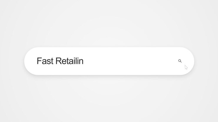 Fast Retailing Search Query Entered In An Internet Browser Interface. Close-up Shot