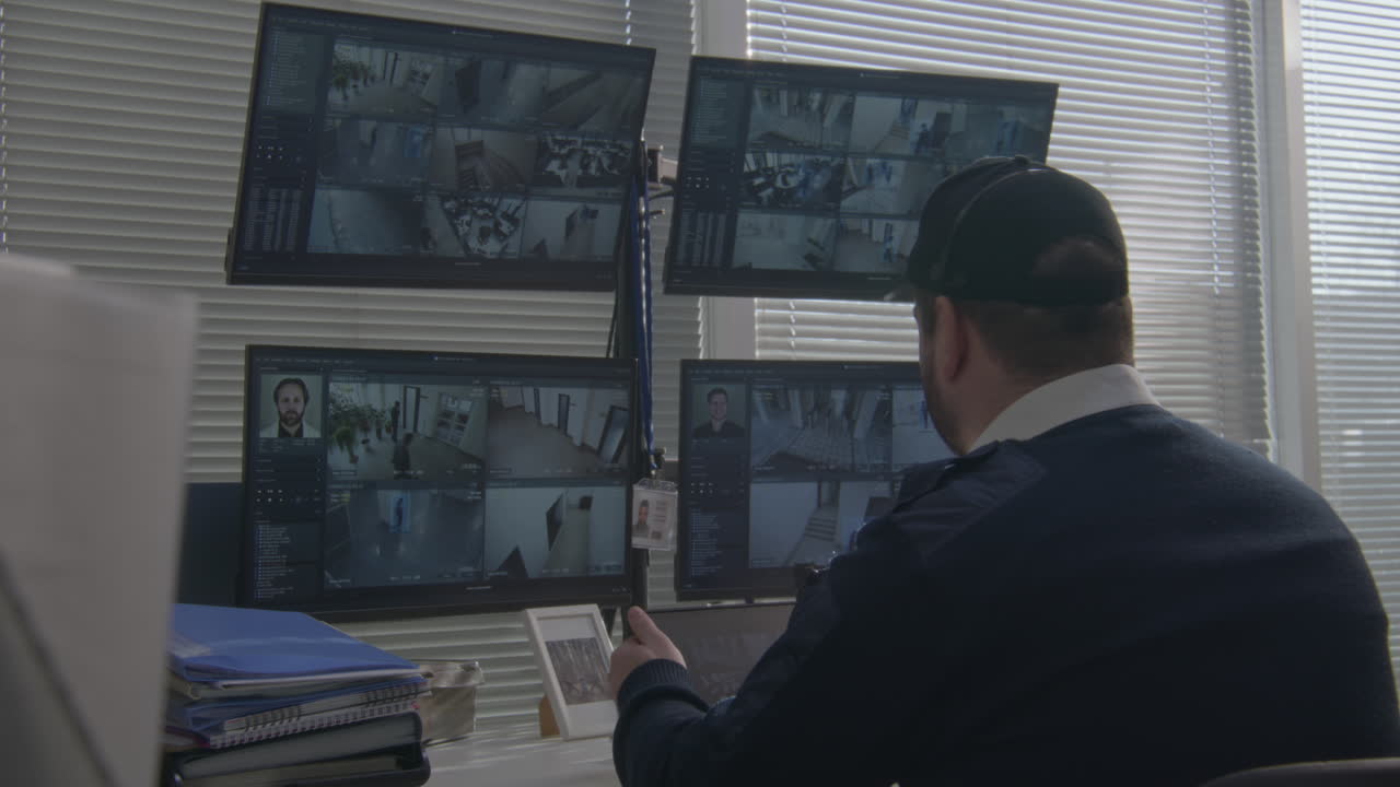 sistema de vigilancia de vigilancia del guardia de seguridad