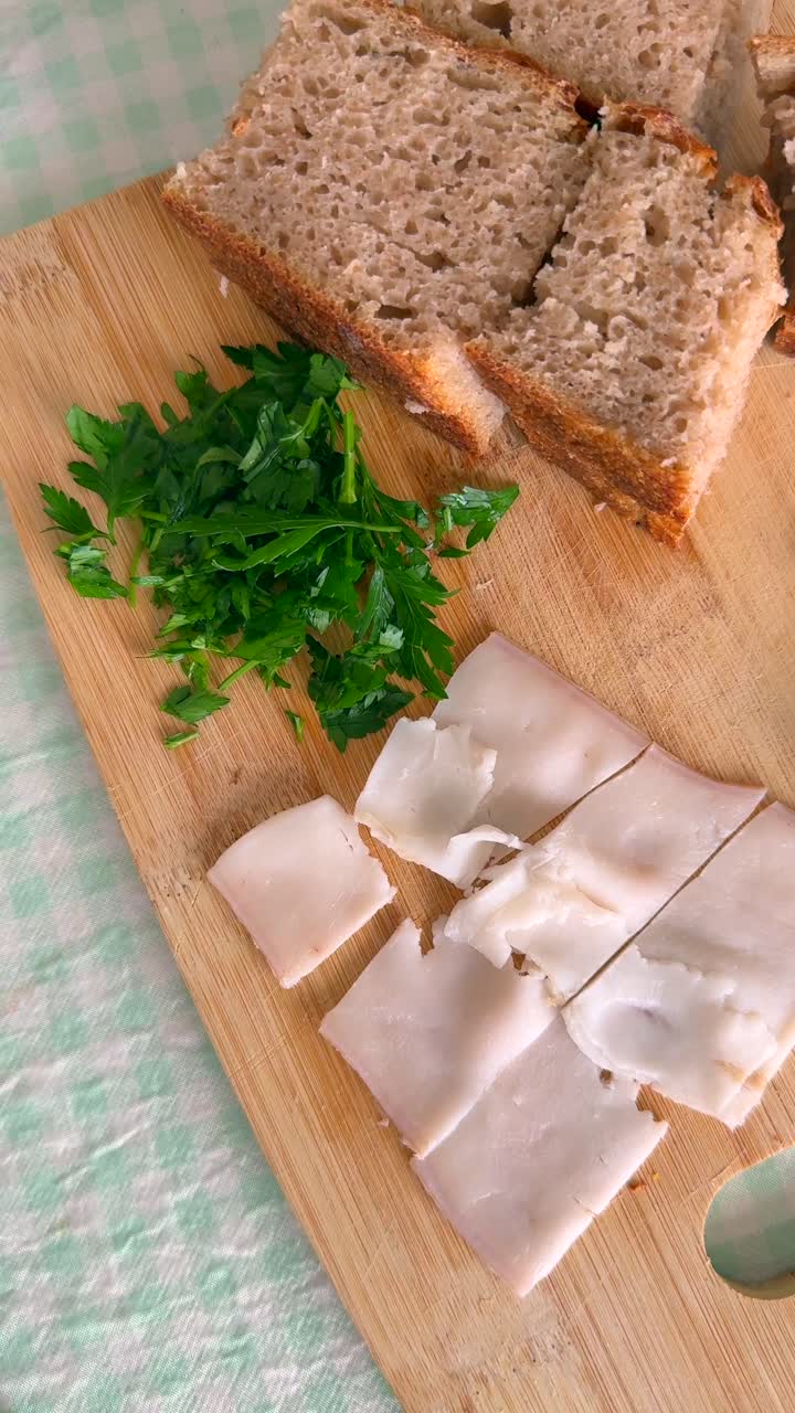 Borscht and Bread with Sour Cream