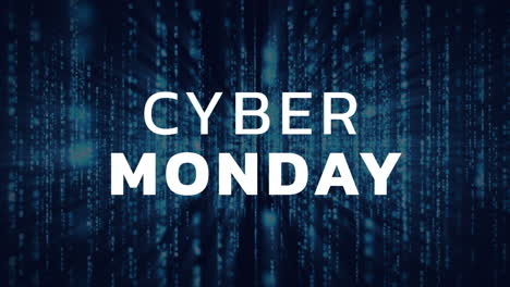 cyber lunes signo contra el fondo digital 4k