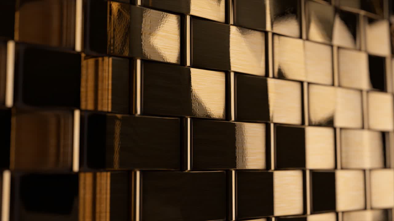 幾何学的なパターン付きの壁タイル