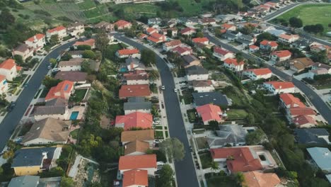 afternoon drone view and moving forward from one of the palos verdes road in palos verdes estates, california