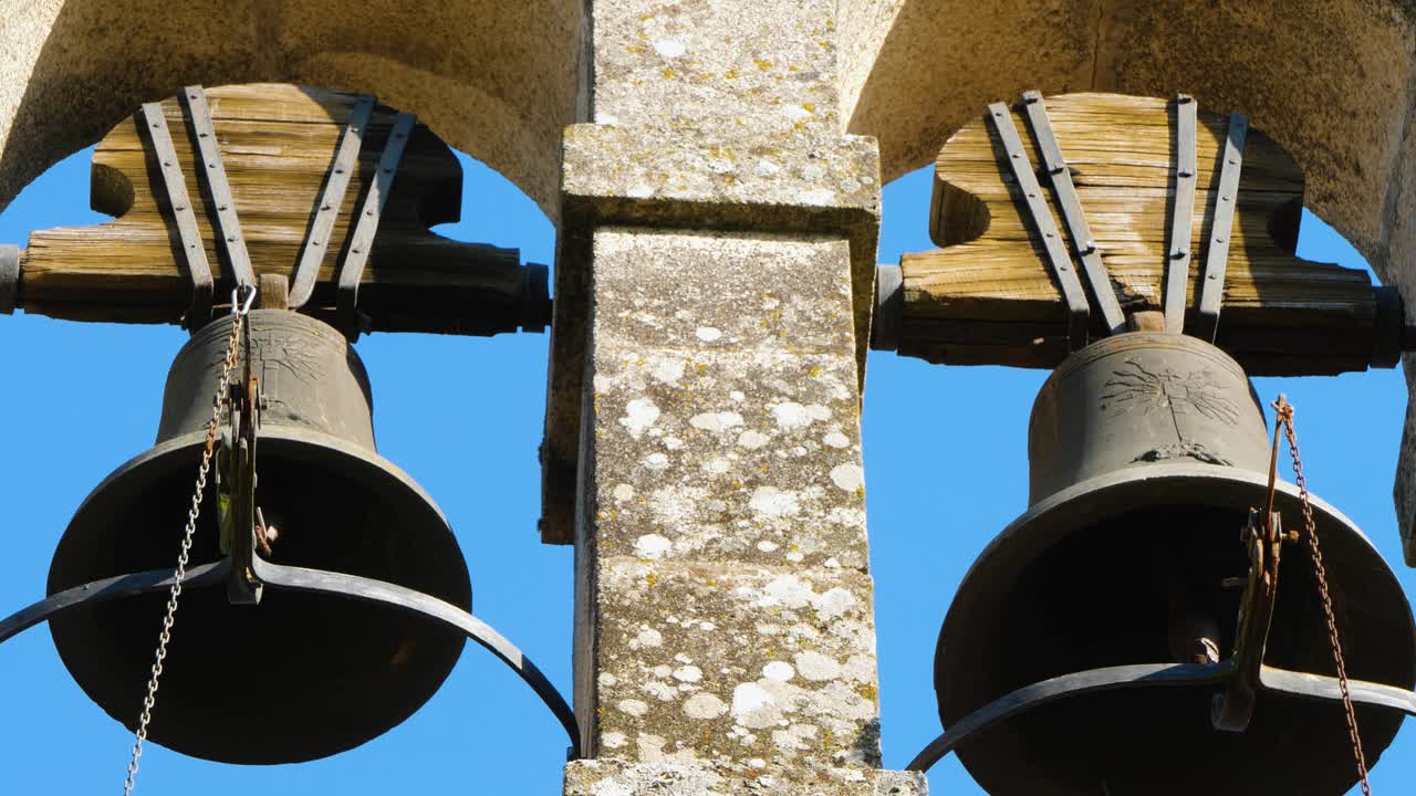 Historic Bells of Santa Mar&iacute;a de Fe&aacute;, To&eacute;n, ourense, galicia, spain