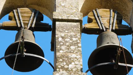 historic bells of santa maría de feá, toén, ourense, galicia, spain