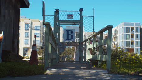 gated entrance to pier gated entrance to pier
