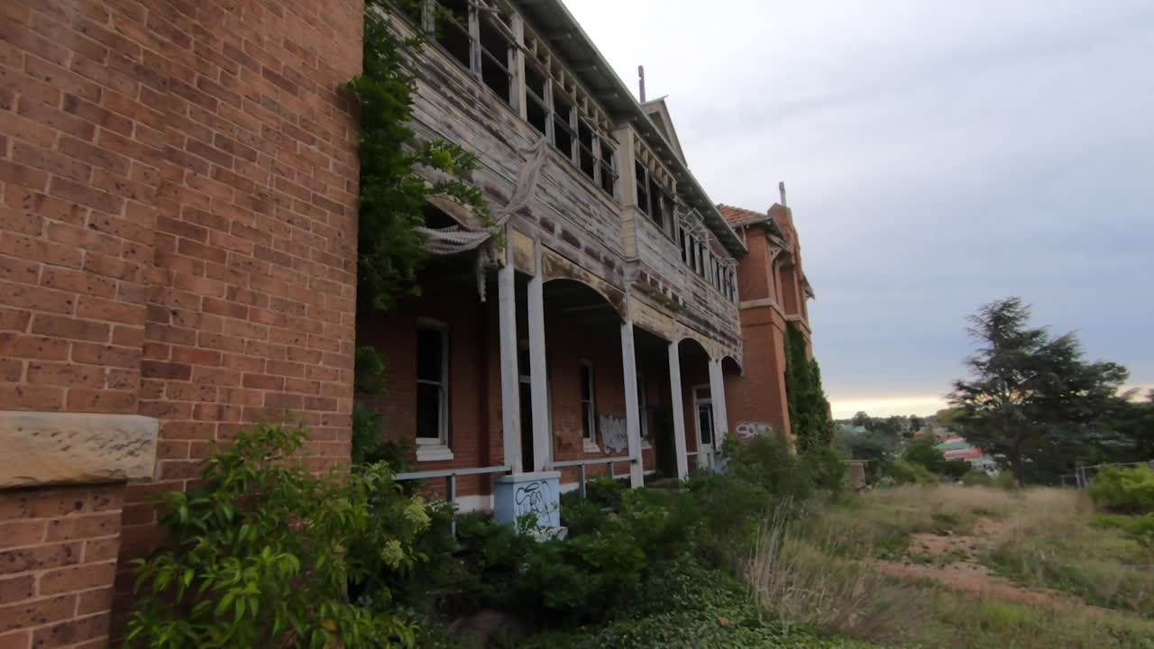 Burnt out and abandoned building