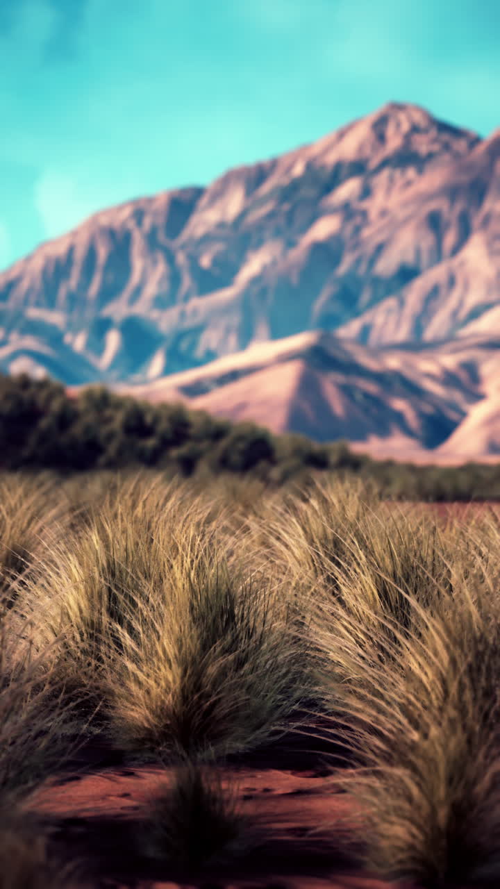 Distant view of mountain range