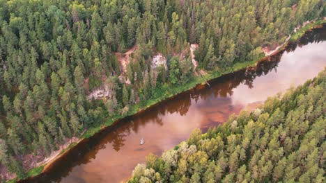 latvian river gauja near sietiņieza
